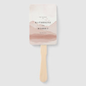 Blish Mountain Range Wedding Programm Handfan Fächer (Vorderseite)