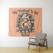 Bliss aus der Buchwelt: Bücher für Mädchen Wandteppich (Beispiel (Horizontal))