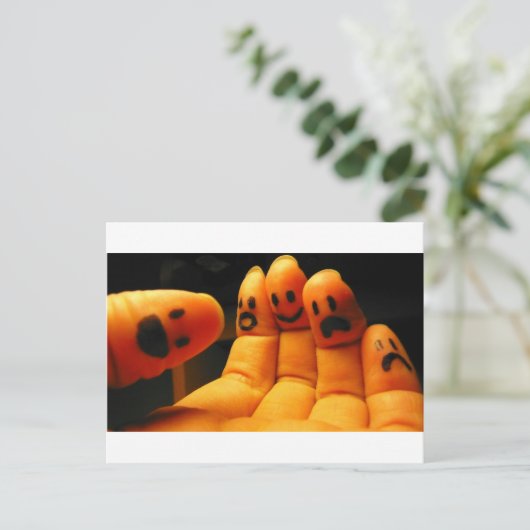 Bliss:Awe:Freude:Angst:Sorge Postkarte (Stehend Vorderseite)