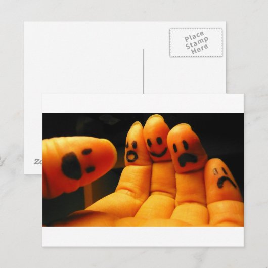 Bliss:Awe:Freude:Angst:Sorge Postkarte (Vorne/Hinten)