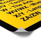 Bliss Bibliografisches Klassifizierungssystem Poster (Ecke)