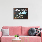 Bliss Bikes Wrapped Canvas by Biddybrain Leinwanddruck (Insitu (Wohnzimmer))
