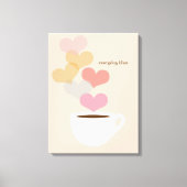 Bliss Café Liebe Kunst Leinwand (Vorderseite)