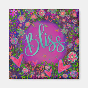 Bliss Hübsch Fun Floral Moderne Inspirivity Magnet