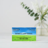Bliss Lawncare Business Card Visitenkarte (Stehend Vorderseite)