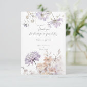 Bliss - Lilac und Lavender Vielen Dank Dankeskarte (Stehend Vorderseite)