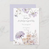 Bliss - Lilac und Lavender Vielen Dank Dankeskarte (Vorne/Hinten)