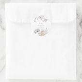 Bliss - Lilac und Lavender Wedding Runder Aufkleber (Tasche)
