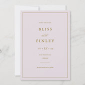 BLISS Minimal Save the Date Minimal Wedding Card (Vorderseite)