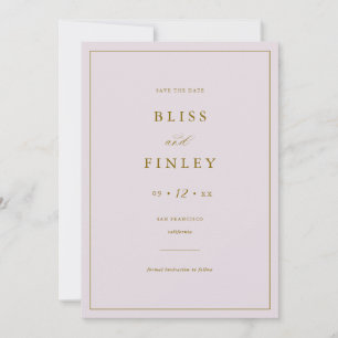 BLISS Minimaler Save-The-Date-Kalender Minimale Ho Save The Date