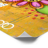 Bliss Positive Thought Doodle Blume Poster (Ecke)