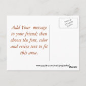 Bliss Postcard anpassen Postkarte (Rückseite)