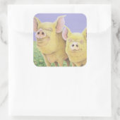 Bliss Quadratischer Aufkleber (Tasche)