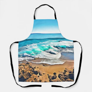 Bliss über den Strand: Blick auf den Ozean Schürze