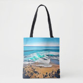 Bliss über den Strand: Blick auf den Ozean Tasche (Vorderseite)