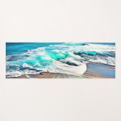 Bliss über den Strand: Blick auf den Ozean Yogamatte (Vorderseite (Horizontal))