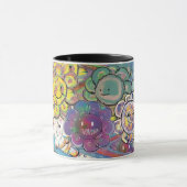 Blissed Out Psychedelic Flowers Tasse (Zentrum)