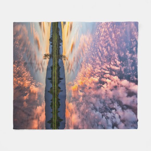 Blisses Horizont Fleecedecke (Vorderseite (Horizontal))