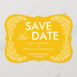 Blisses Laurel EDITABLE FARBE Save the Date Card