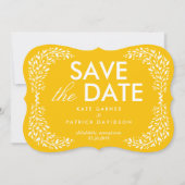 Blisses Laurel EDITABLE FARBE Save the Date Card (Vorderseite)