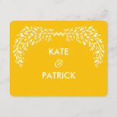 Blisses Laurel EDITABLE FARBenkarte Begleitkarte (Rückseite)