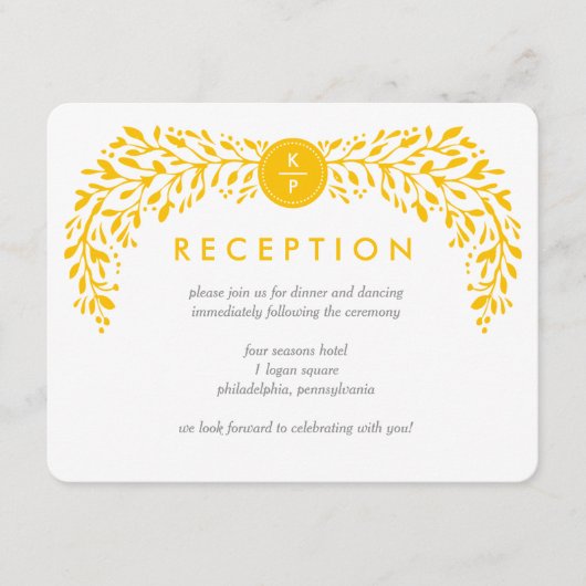 Blisses Laurel EDITABLE FARBenkarte Begleitkarte (Vorderseite)