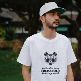 BLISSFUL 3D-Textentwurf T-Shirt