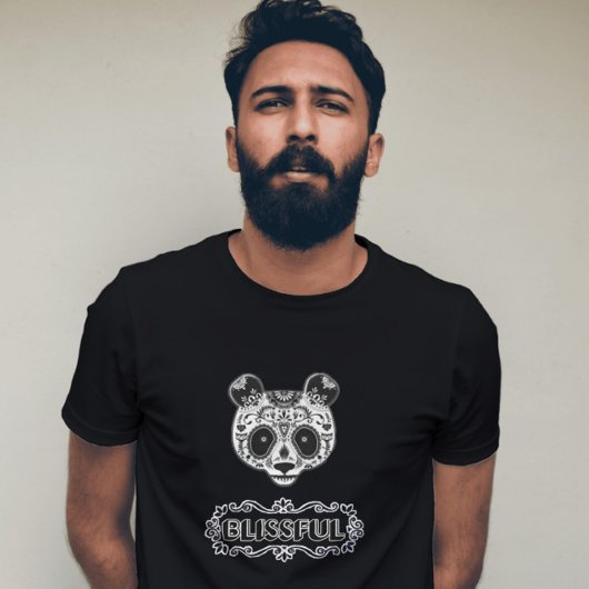 BLISSFUL 3D-Textentwurf T-Shirt