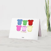 Blissful Baby Dusche Karte (Rückseite)