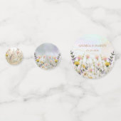 Blissful Blooms Wedding Table Confetti Konfetti (Rückseiten)