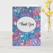 Blissful Blue Vielen Dank Anmerkungen Karte (Gelbe Blume)