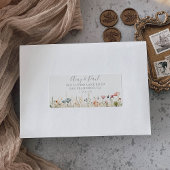Blissful Boho Wildflower Wedding RSVP Address Adressaufkleber