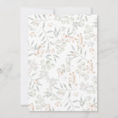 Blissful Bounty Botanical Wedding Probe Einladung (Rückseite)