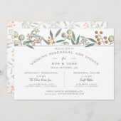 Blissful Bounty Botanical Wedding Probe Einladung (Vorne/Hinten)