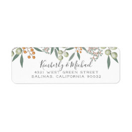 Blissful Bounty Botanical Wedding Rücksendeadresse