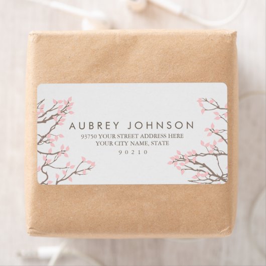 Blissful Branches adressieren Labels (Insitu)