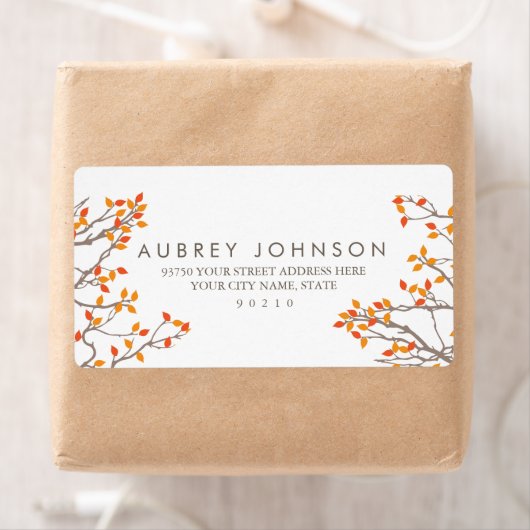 Blissful Branches adressieren Labels (Insitu)