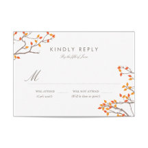 Blissful Branches Wedding RSVP