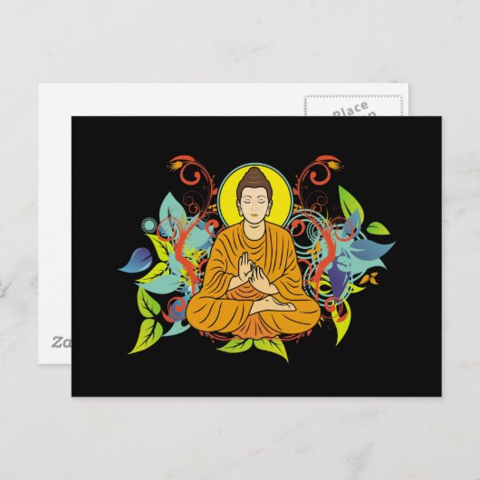 Blissful Buddha Postkarte (Vorne/Hinten)