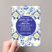 Blissful Chinoiserie Bridal Shower Invitation Acryleinladungen (Insitu (Handheld))