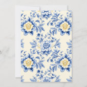 Blissful Chinoiserie Bridal Shower Invitation Einladung (Rückseite)