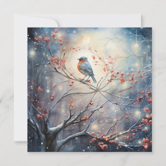 Blissful Christmas Harmonie Feiertagskarte (Vorderseite)