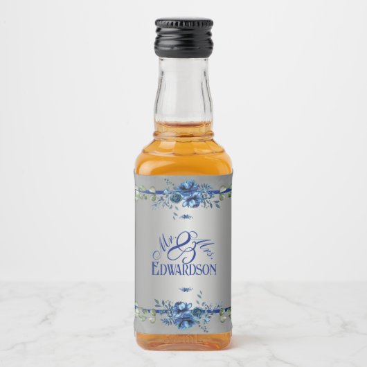 Blissful Elegant Alkoholflaschenetikett (Vorderseite)