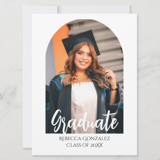 Blissful Graduation Invitation Card (Vorderseite)