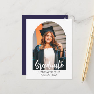 Blissful Graduation Invitation Card Postkarte