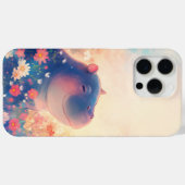 Blissful Hippo in a Dreamy Meadow Case-Mate iPhone Hülle (Rückseite (Horizontal))