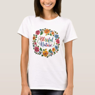 Blissful Nature design - von Maaya_Prints, Women T-Shirt