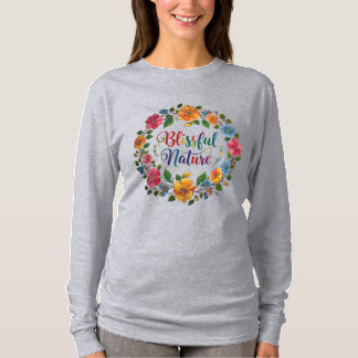Blissful Nature design - von Maaya Prints, Women T-Shirt