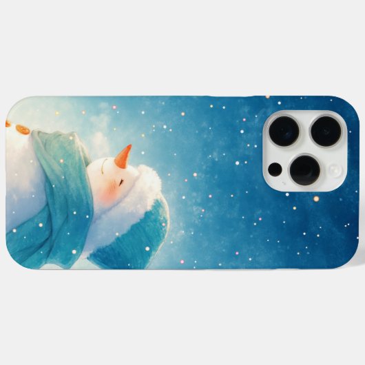 Blissful Snowman Case-Mate iPhone Hülle (Rückseite (Horizontal))