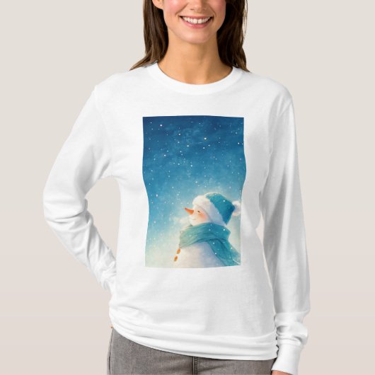 Blissful Snowman T-Shirt (Vorderseite)